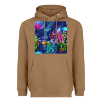Toasted Coconut undersea Heavyweight Hoodie - BundleAndBundleShop