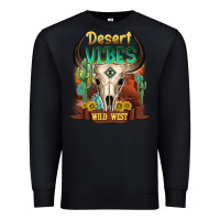 Black desert vibes wild west Premium Sweatshirt - NancyCooperArtShop