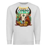 Dove Grey desert vibes wild west Premium Sweatshirt - NancyCooperArtShop