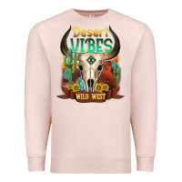 Pale Pink desert vibes wild west Premium Sweatshirt - NancyCooperArtShop