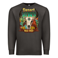 Smoke desert vibes wild west Premium Sweatshirt - NancyCooperArtShop