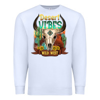 White desert vibes wild west Premium Sweatshirt - NancyCooperArtShop