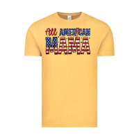 Vintage Mustard all american mama zillion Vintage Tee - Zillion Design Studio
