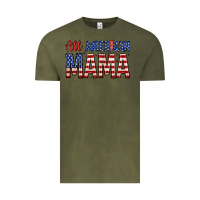 Vintage Olive all american mama zillion Vintage Tee - Zillion Design Studio