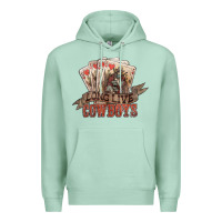 Seafoam long live cowboys cards Premium Hoodie - NancyCooperArtShop