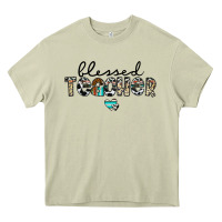 Mossy blessed teacher Heavy Core Tee - CowhideDigitalArt