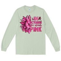 In October We Wear Pink Sunflower Long Sleeve Tee | Teevron