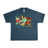 Midnight Navy 100 days of coffee and chaos coffee cups Urban Heavy Tee - Zillion Design Studio