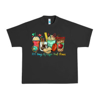 Pigment Black 100 days of coffee and chaos coffee cups Urban Heavy Tee - Zillion Design Studio