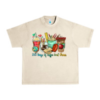 Sandshell 100 days of coffee and chaos coffee cups Urban Heavy Tee - Zillion Design Studio