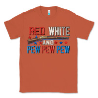 Copper Red white and pew pew pew Classic Tee - CowGirlArtShop