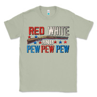 Matcha Red white and pew pew pew Classic Tee - CowGirlArtShop