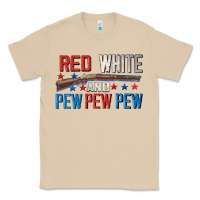 Mushroom Red white and pew pew pew Classic Tee - CowGirlArtShop