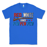 True Royal Red white and pew pew pew Classic Tee - CowGirlArtShop