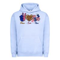 Pigment Grape Ice Peace Love Cheer Urban Hoodie - BundleAndBundleShop