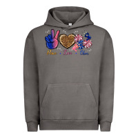 Pigment Tornado Peace Love Cheer Urban Hoodie - BundleAndBundleShop