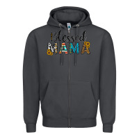 Smoke blessed mama Zipper Hoodie - CowhideDigitalArt