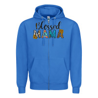 True Royal blessed mama Zipper Hoodie - CowhideDigitalArt