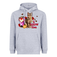 Heather Grey i meow you Heavyweight Hoodie - AdoDesignShop