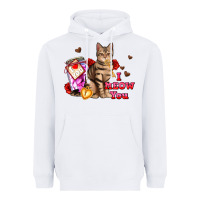 White i meow you Heavyweight Hoodie - AdoDesignShop