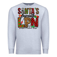 Heather Grey santa's favorite lpn Premium Sweatshirt - Jasminsmagicworld