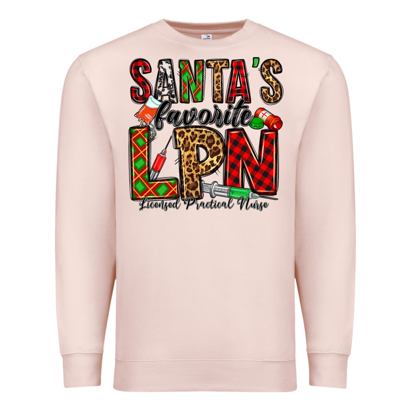 Santa's Favorite Lpn Premium Sweatshirt by Jasminsmagicworld | Teevron