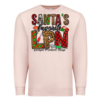 Pale Pink santa's favorite lpn Premium Sweatshirt - Jasminsmagicworld