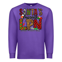 Purple santa's favorite lpn Premium Sweatshirt - Jasminsmagicworld