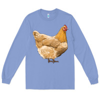 Colony Blue chicken Long Sleeve Tee - RanaPortraitStore