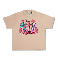 Burro He Is Risen Cross Urban Heavy Tee - RanaPortraitStore