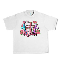 Lunar Rock He Is Risen Cross Urban Heavy Tee - RanaPortraitStore