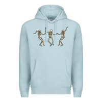 Blue Mist dancing skeletons Premium Hoodie - MaliasSmallBusiness