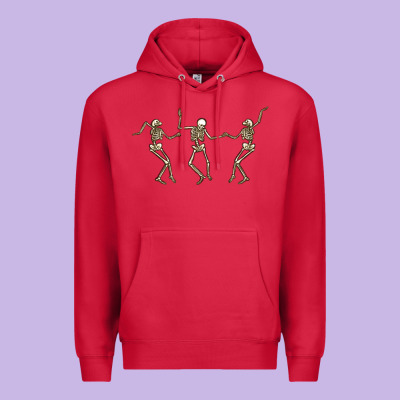 Dancing Skeletons Premium Hoodie Designed By Maliassmallbusiness
