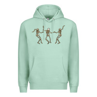 Seafoam dancing skeletons Premium Hoodie - MaliasSmallBusiness