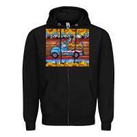 Black american truck tumbler Zipper Hoodie - HRA Design Shop