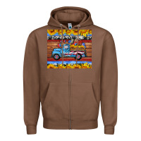 Chestnut american truck tumbler Zipper Hoodie - HRA Design Shop