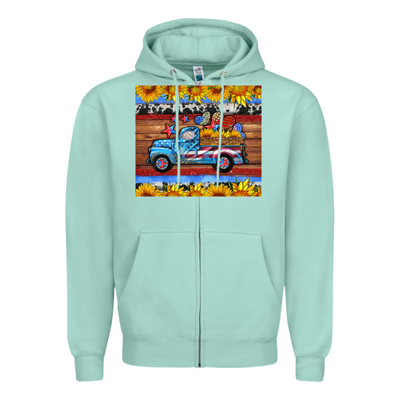 American Truck Tumbler Zipper Hoodie by HRA Design Shop | Teevron