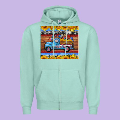 American Truck Tumbler Zipper Hoodie Designed By Hra Design Shop