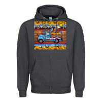 Smoke american truck tumbler Zipper Hoodie - HRA Design Shop