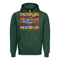 Sports Green american truck tumbler Zipper Hoodie - HRA Design Shop