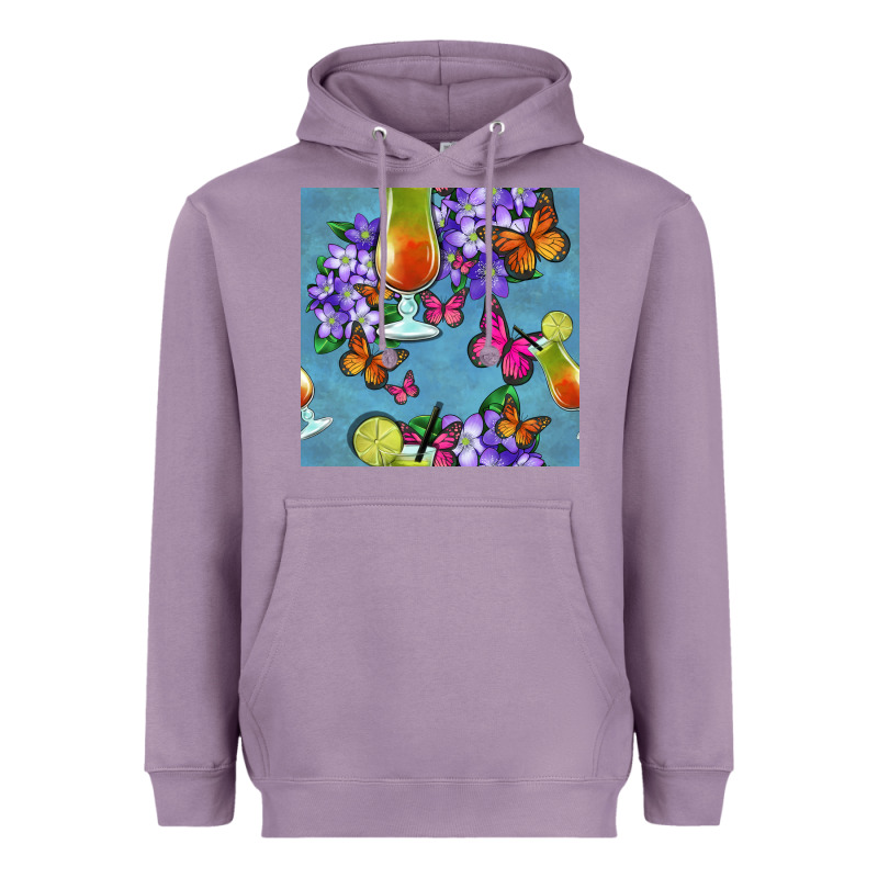 Butterfly Cocktail Heavyweight Hoodie by BundleAndBundleShop | Teevron