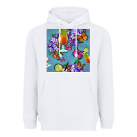 White butterfly cocktail Heavyweight Hoodie - BundleAndBundleShop