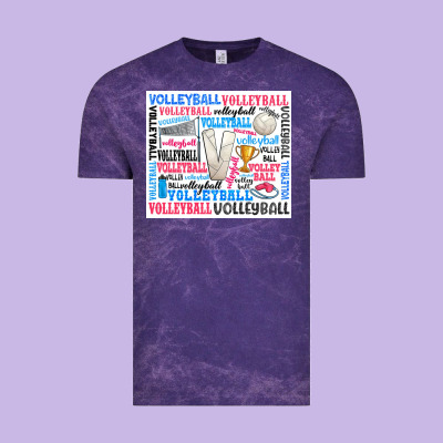 Volleyball Vintage Tee Designed By Zillion Design Studio