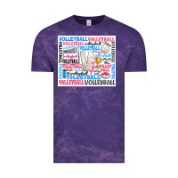 Cloud Purple volleyball Vintage Tee - Zillion Design Studio