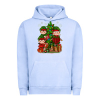 Pigment Grape Ice Mimi Elf, Mama Elf, Child Elf Christmas Urban Hoodie - BundleAndBundleShop