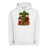Pigment Lunar Rock Mimi Elf, Mama Elf, Child Elf Christmas Urban Hoodie - BundleAndBundleShop