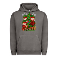 Pigment Tornado Mimi Elf, Mama Elf, Child Elf Christmas Urban Hoodie - BundleAndBundleShop