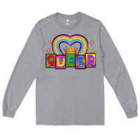 Heather Grey queer Long Sleeve Tee - Zillion Design Studio