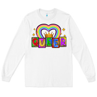 White queer Long Sleeve Tee - Zillion Design Studio