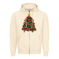 Sandshell christmas truck tree Zipper Hoodie - FaDigitalArtStudio